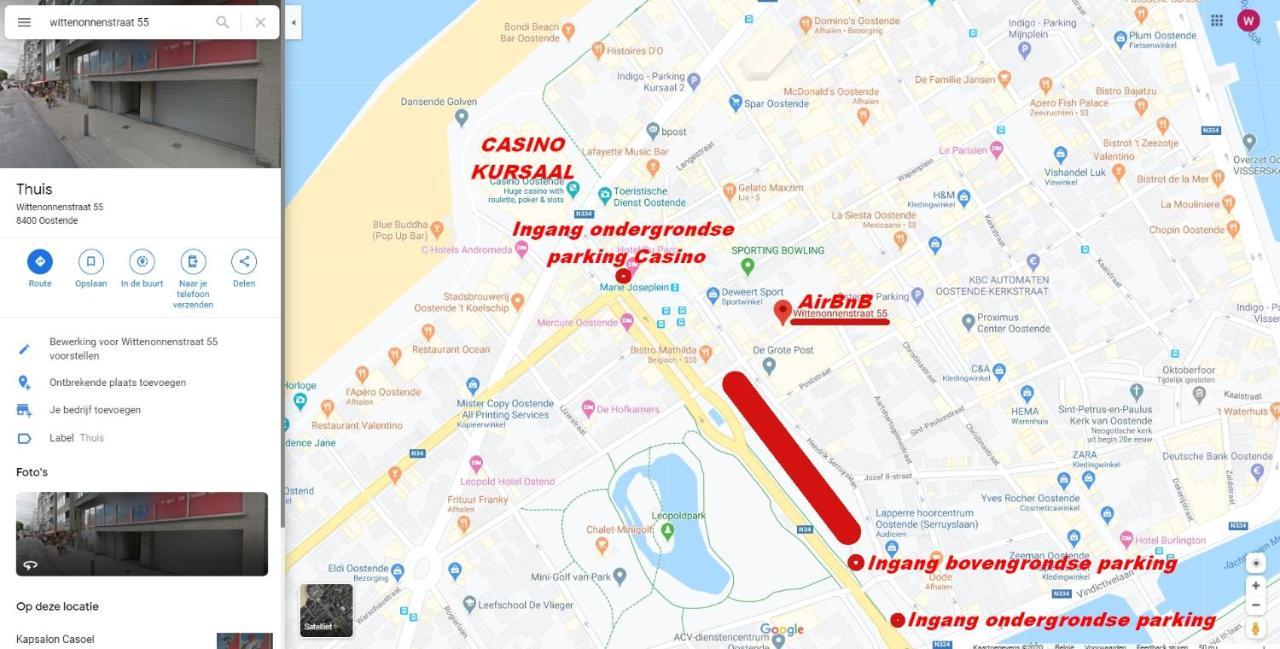 Vakantieappartement Emiel Centrum Oostende Met Garage 외부 사진