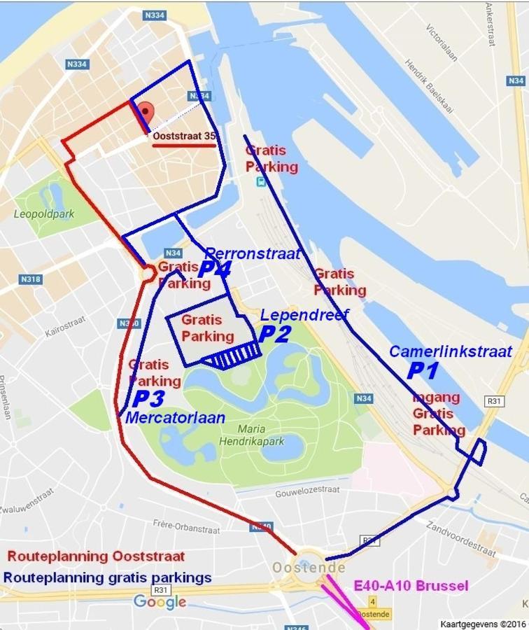 Vakantieappartement Emiel Centrum Oostende Met Garage 외부 사진